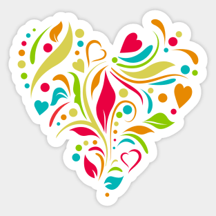 Hippie at Heart Sticker